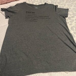 torrid Dark Gray Nurse Definition Graphic Tee